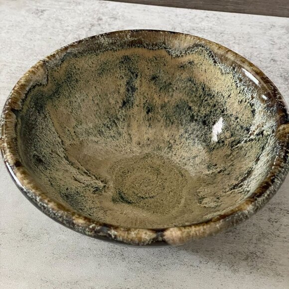 Vintage Glenn Woods Pottery Boys Studio Art Pottery 6.5" Bowl Signed Dated 2002 - Picture 2 of 6